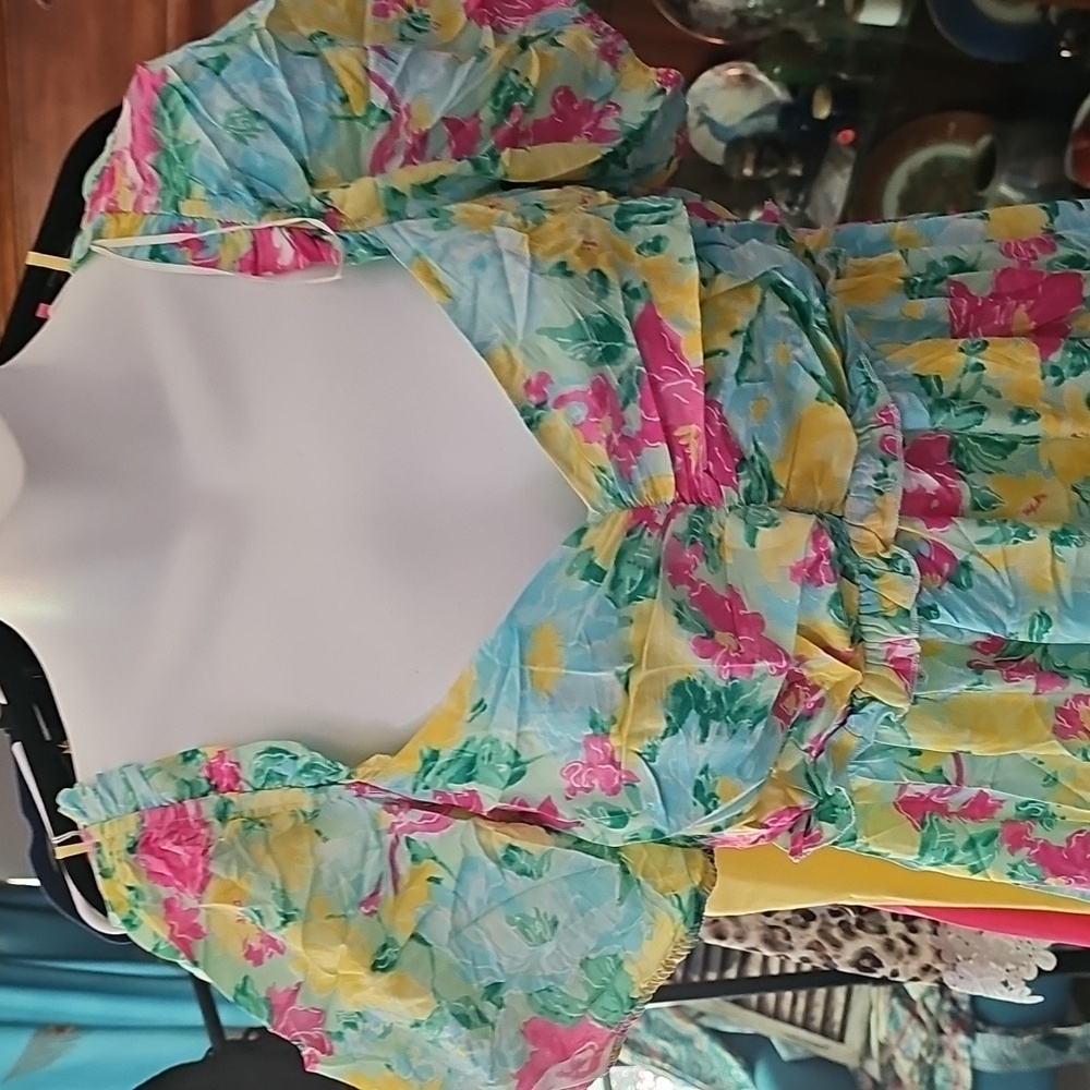 UMGEE FLOWER Puff Sleeve Sundress - Picture 2 of 5